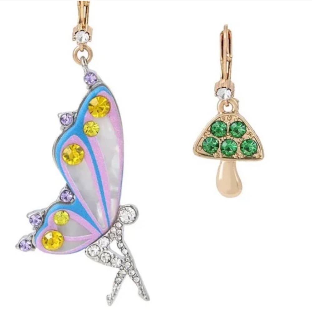 betsey johnson fairy earrings